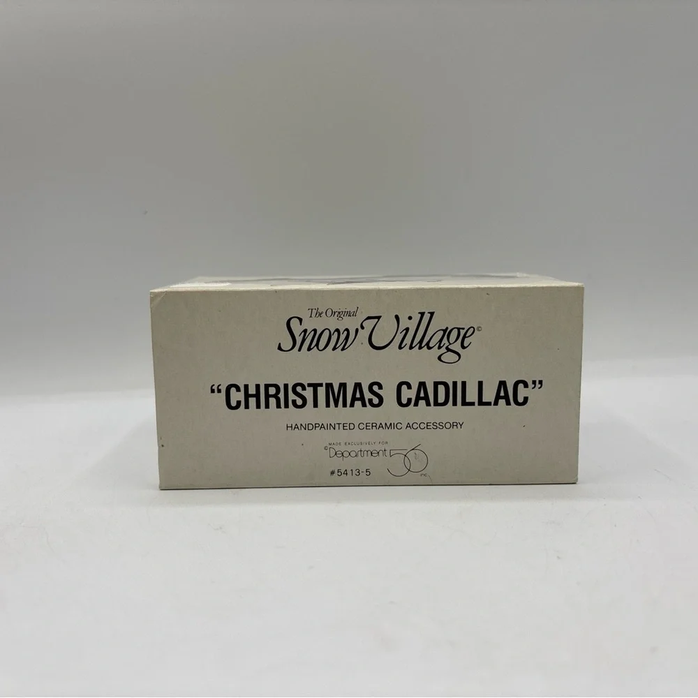 Department 56‎ 1991 Vintage The Original Snow Village Christmas Cadillac 5413-5